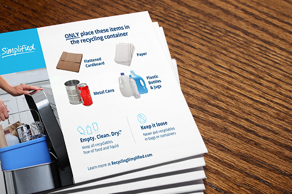 Example of direct mail postcard