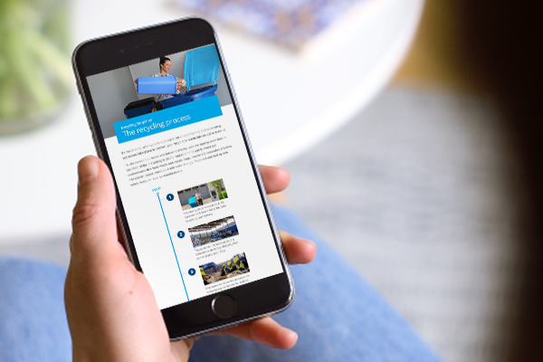 Example of an eblast on a phone