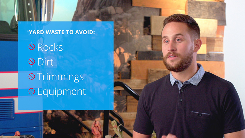 Jeremy explaining yard waste