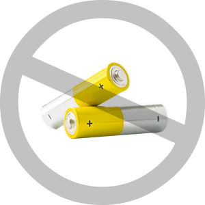 Batteries being crossed out