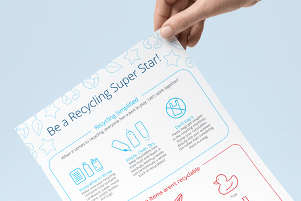 Person holding summary paper