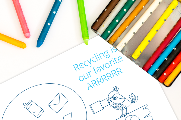 Pirate coloring sheet